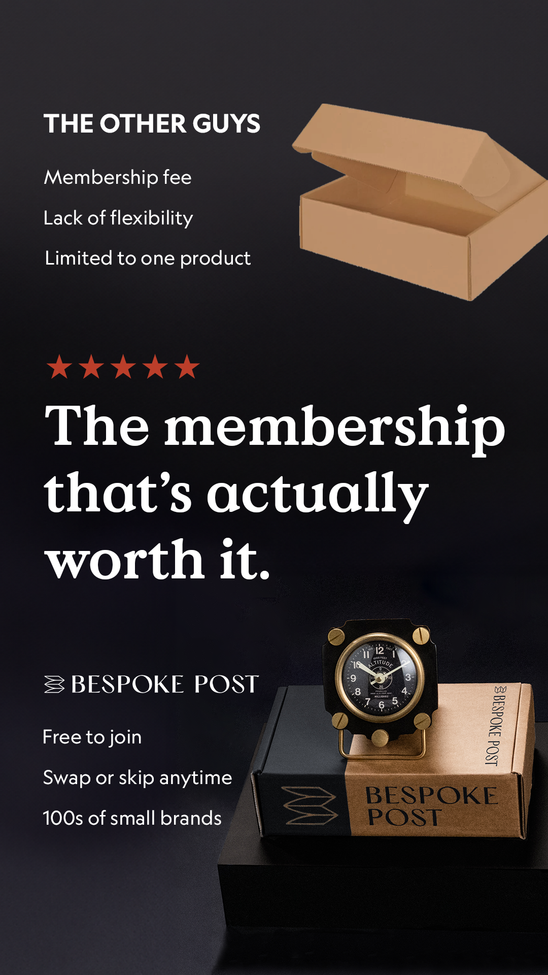 Bespoke Post Facebook ad