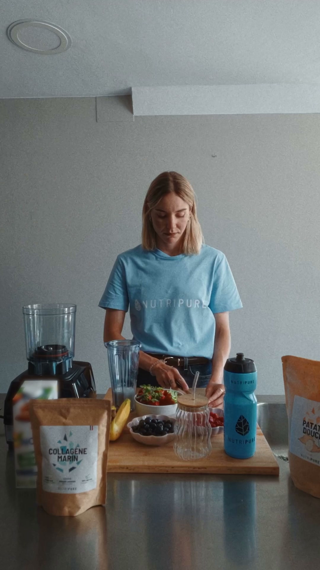 Nutripure Facebook ad: Smoothie avec du Collagène Marin