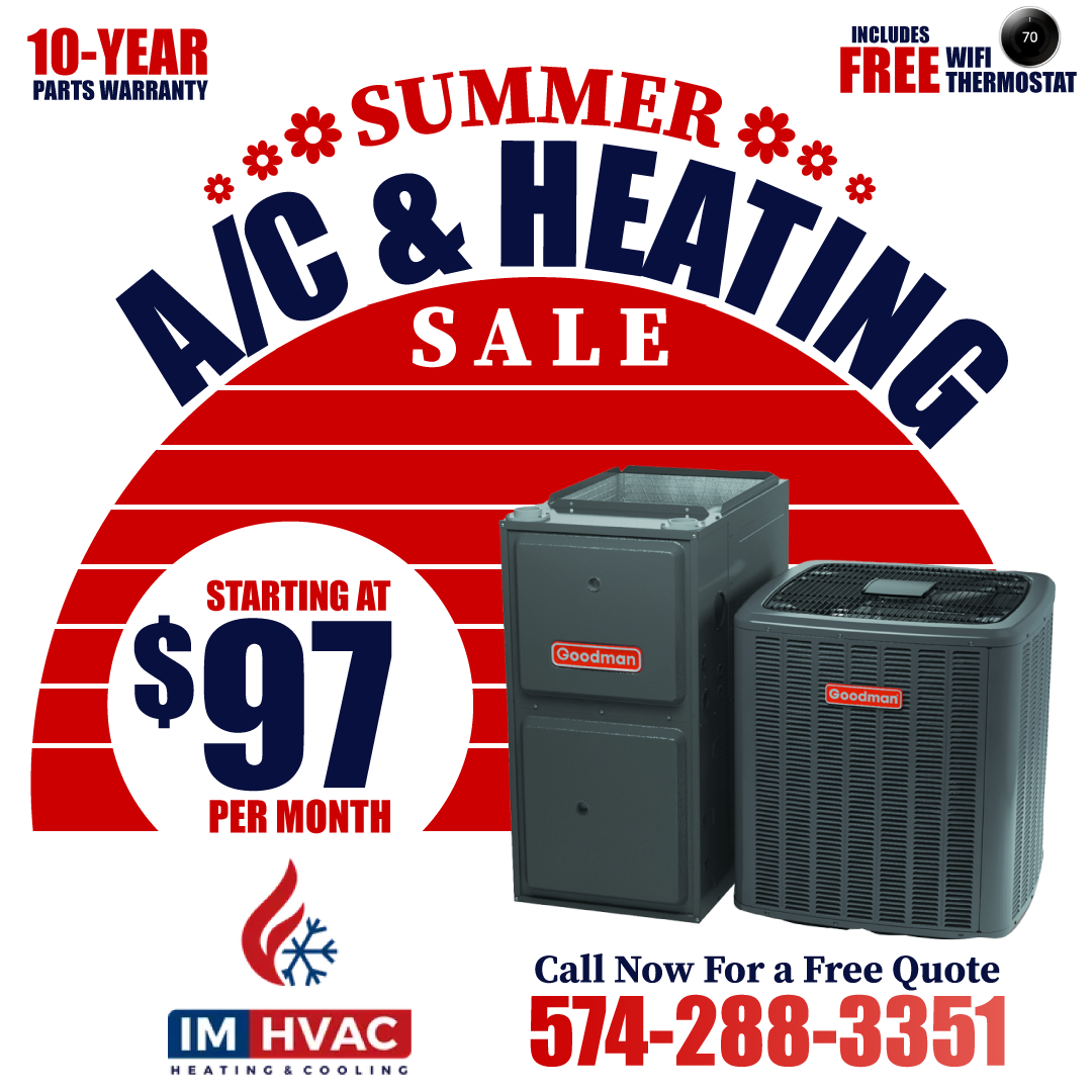 I & M Heating and Cooling Facebook ad