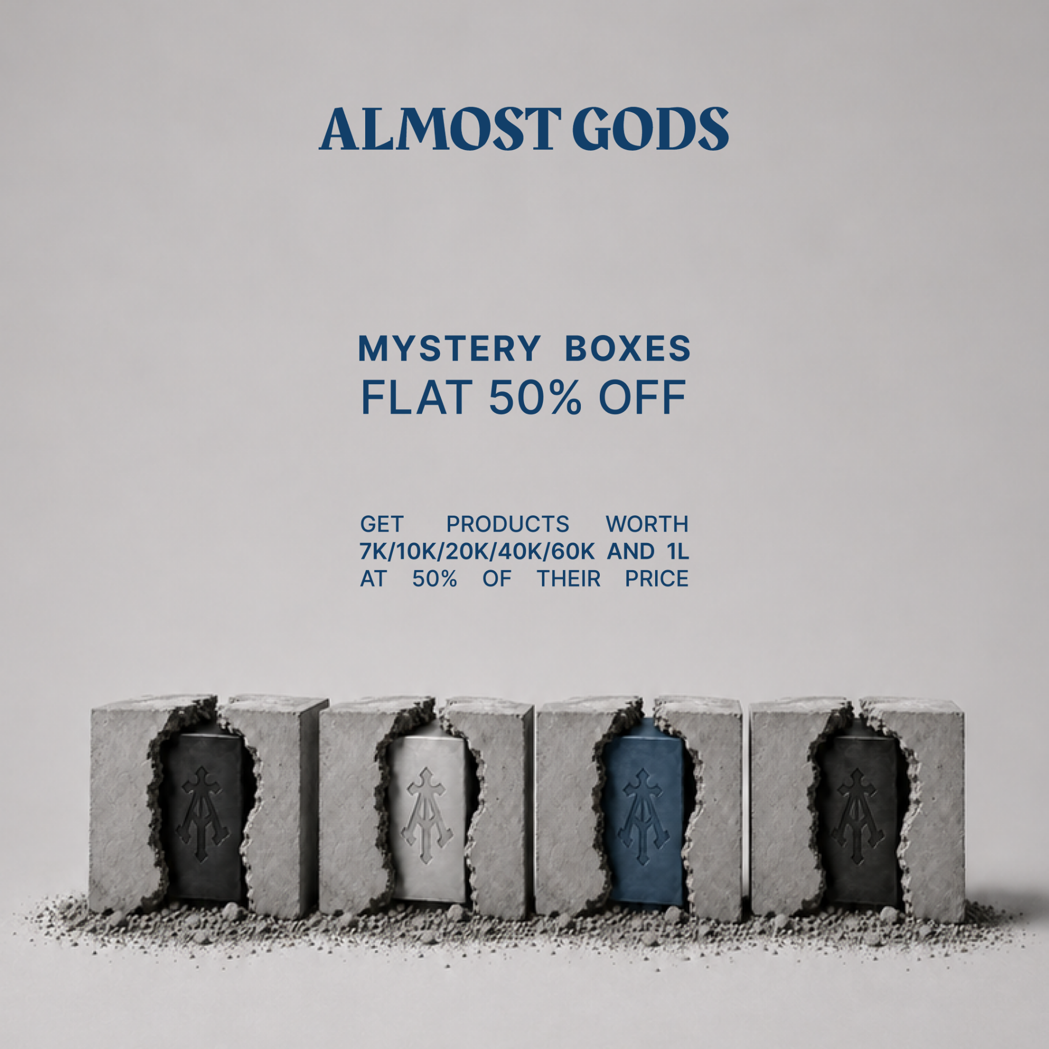 Almost Gods Facebook ad: Almost Gods, EOSS Up to 60% Off, LIVE…