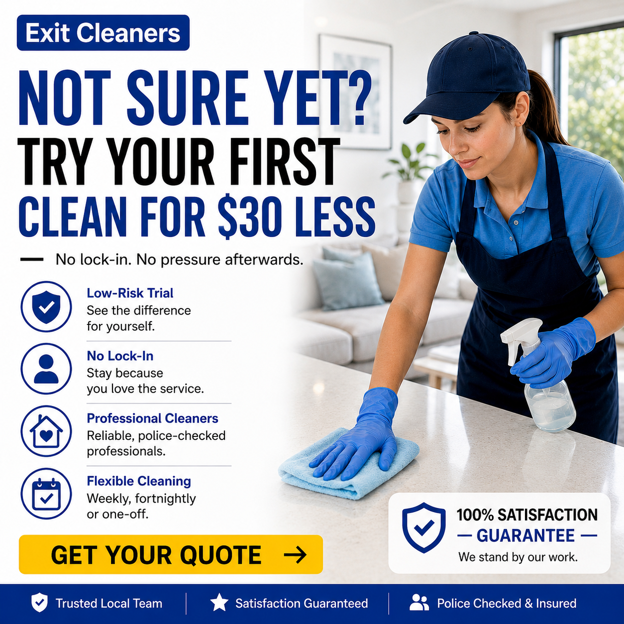 Exit Cleaners Facebook ad
