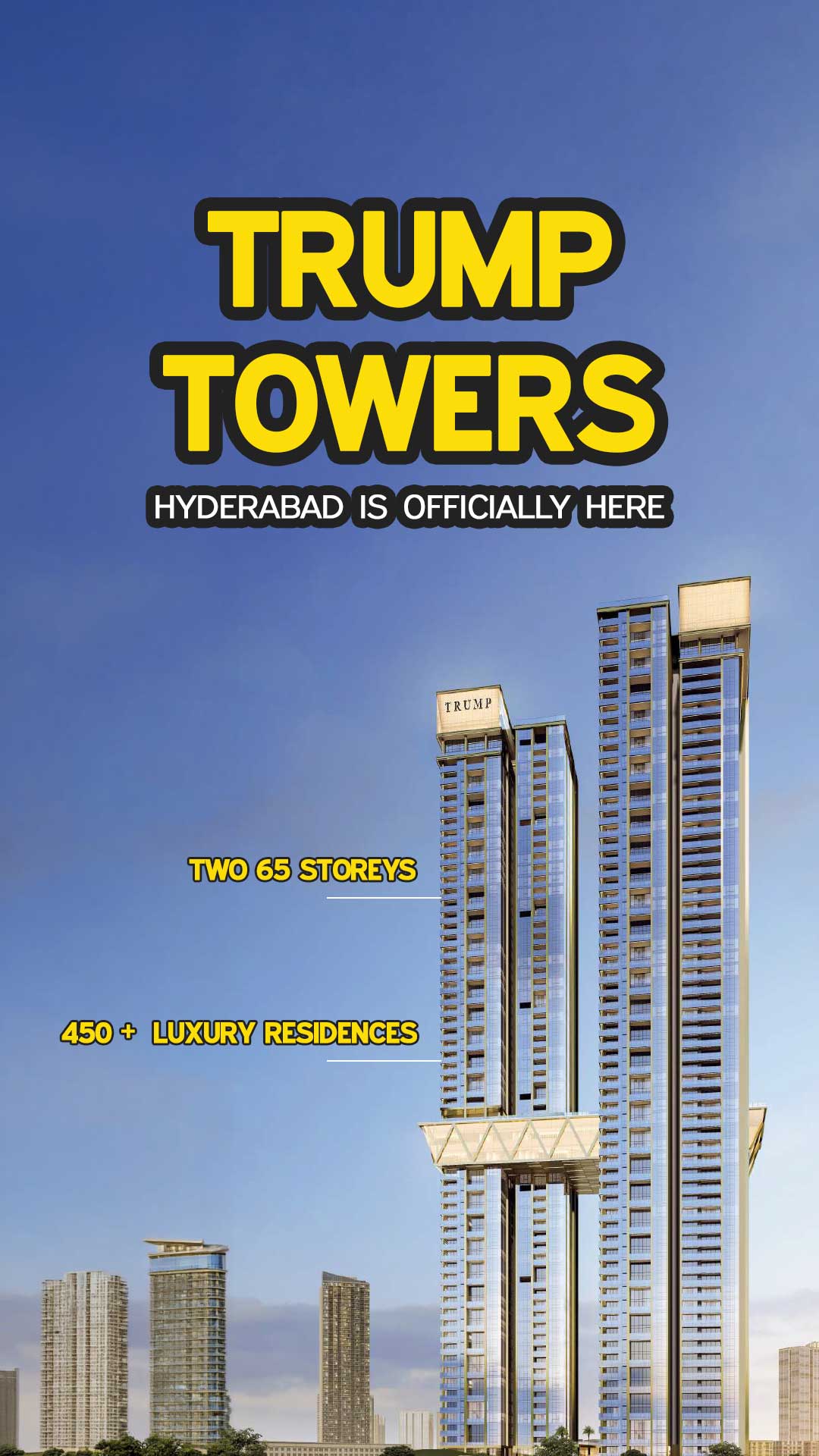 Thinkbig Property Management Facebook ad: Trump Towers Hyderabad has officially launched, and the…