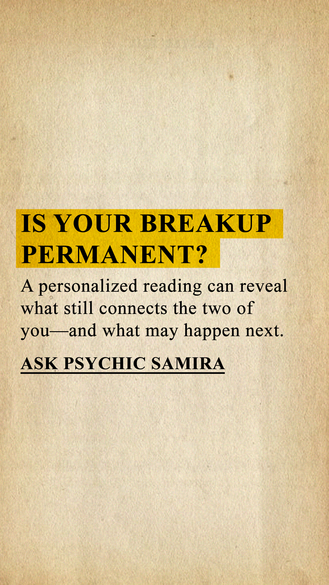 Psychic Samira Facebook ad