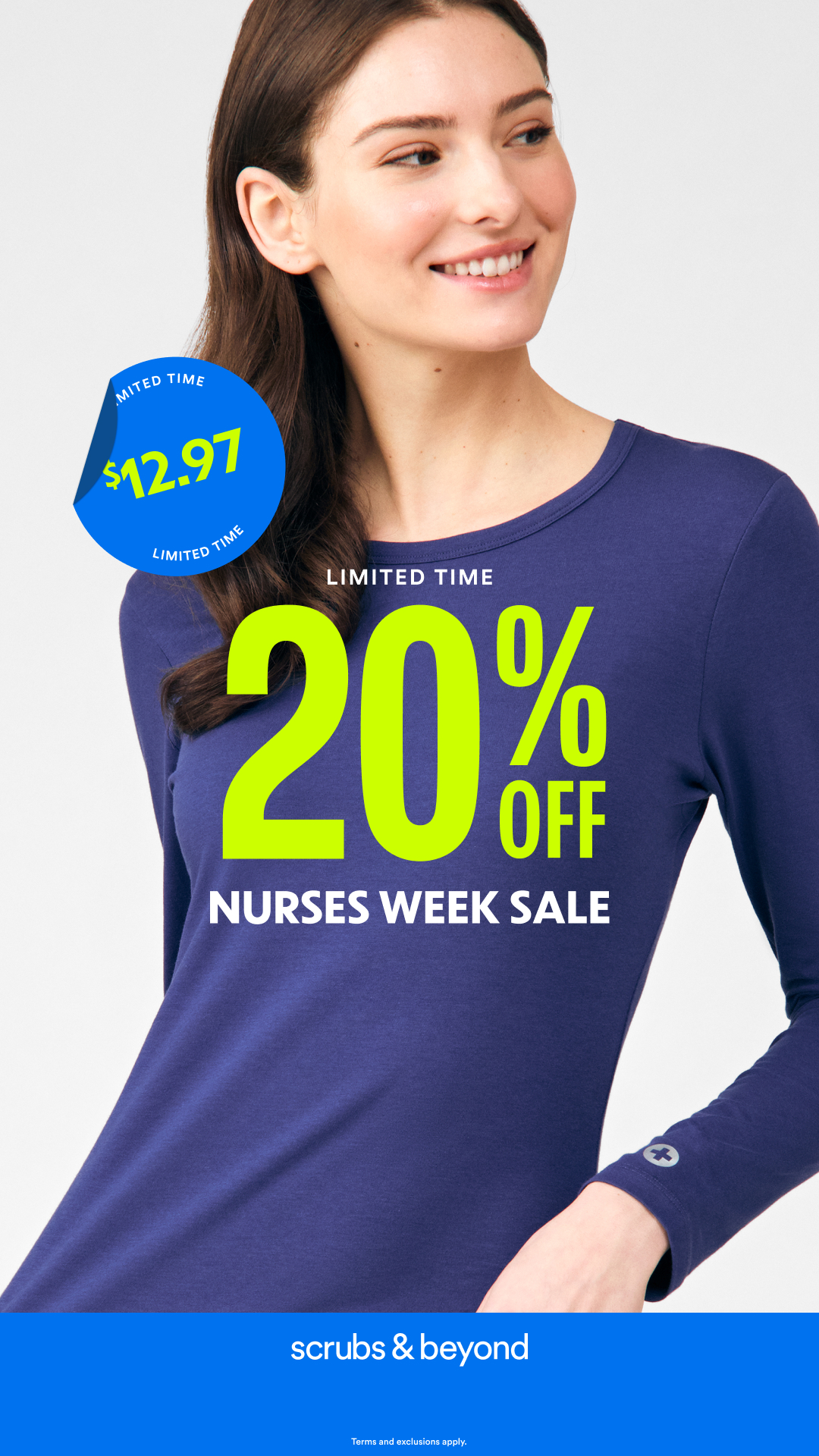 Scrubs & Beyond Facebook ad
