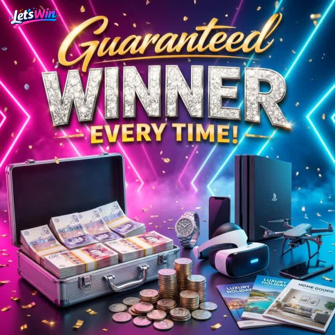 Let's Win - Life Changing Competitions Facebook ad
