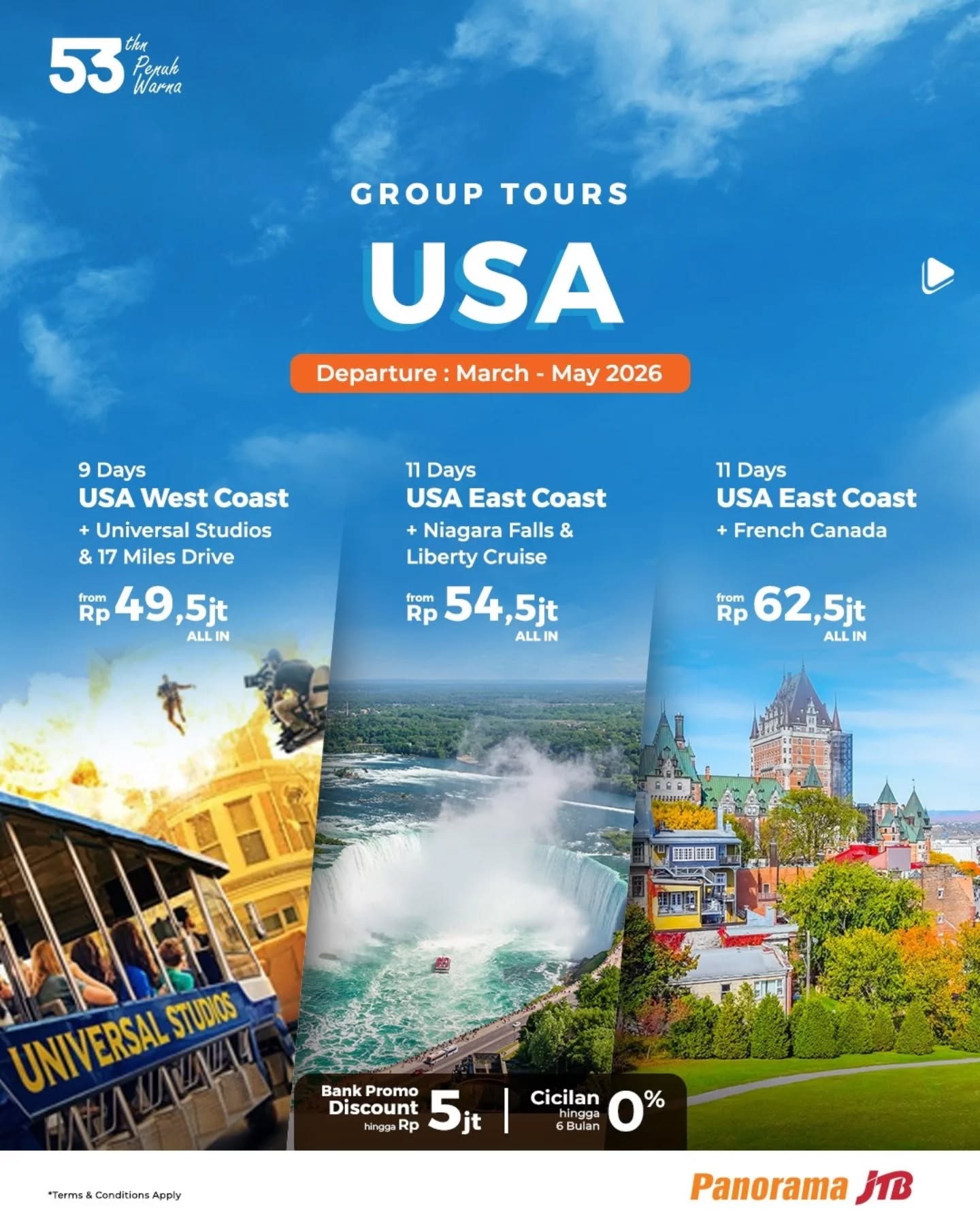 Panorama JTB Tours Facebook ad