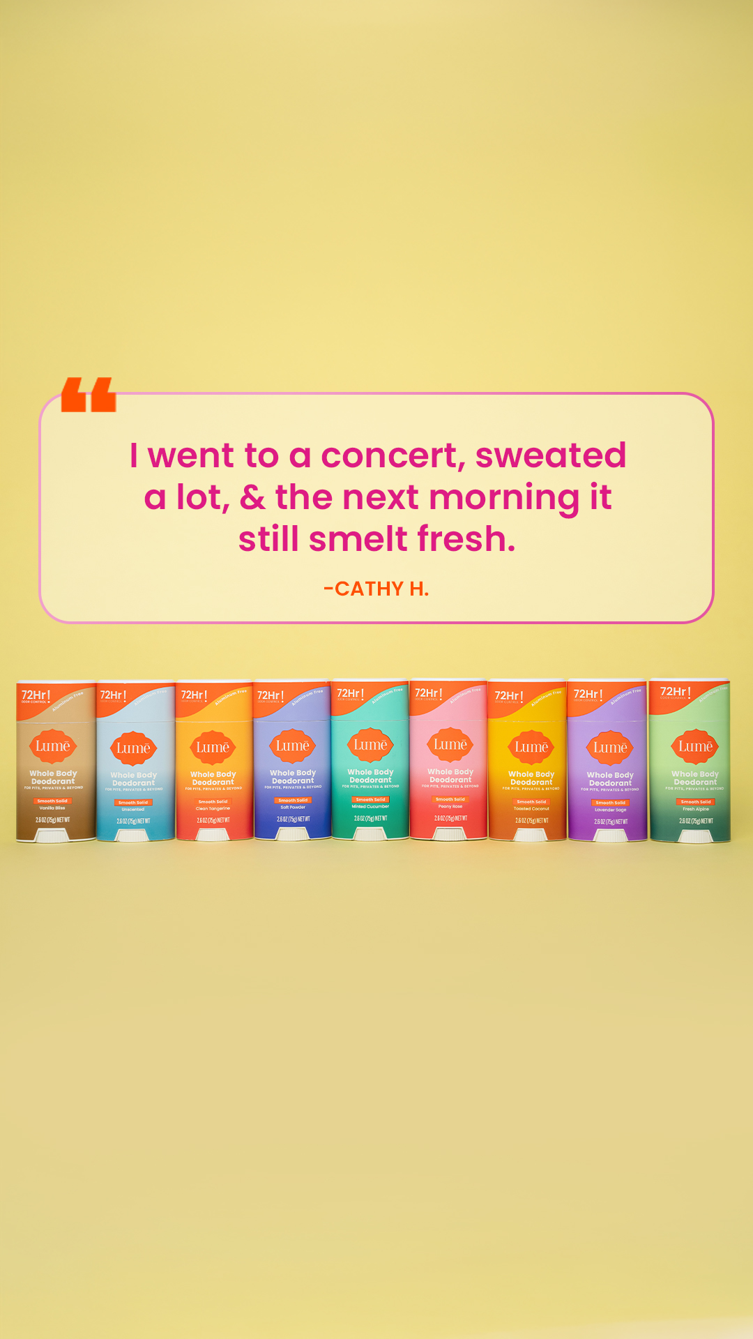 Lume Deodorant Facebook ad