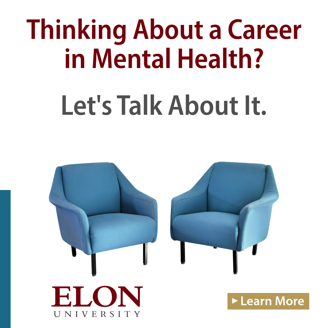 Elon University Facebook ad: Licensed CMHC Graduate Program