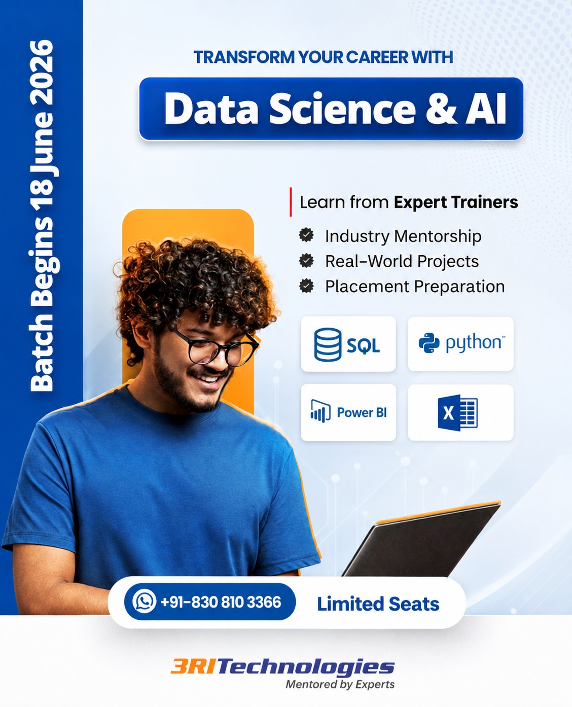 3RI Technologies Facebook ad: Claim Your Free Data Science Class