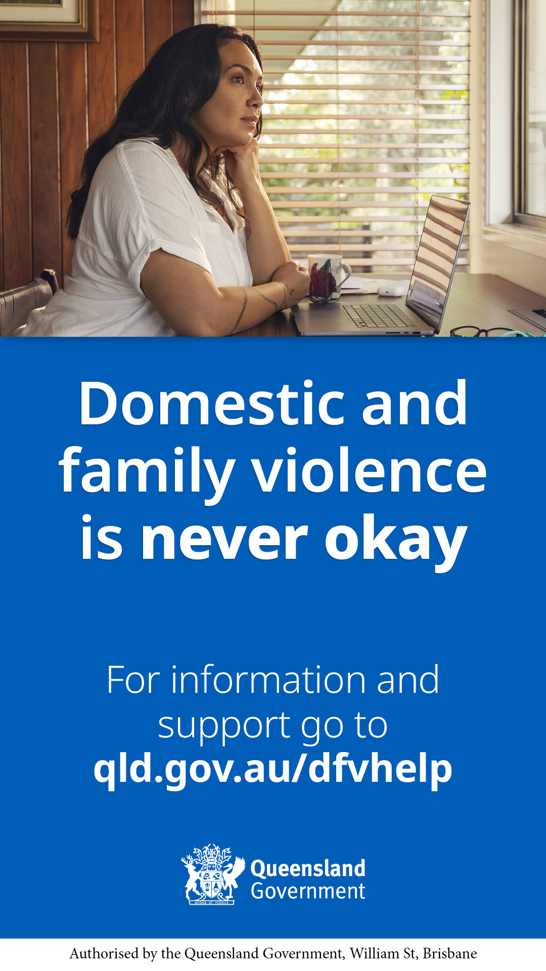 Domestic, Family and Sexual Violence Prevention Queensland Facebook ad from Dec 16, 2025