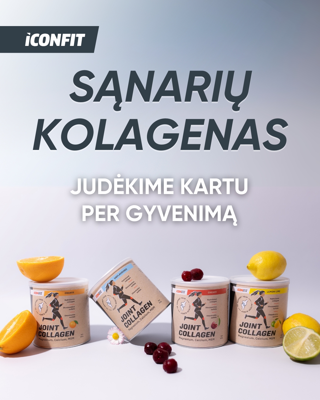ICON FIT Lietuva Facebook ad: ICONFIT sąnarių kolagenas