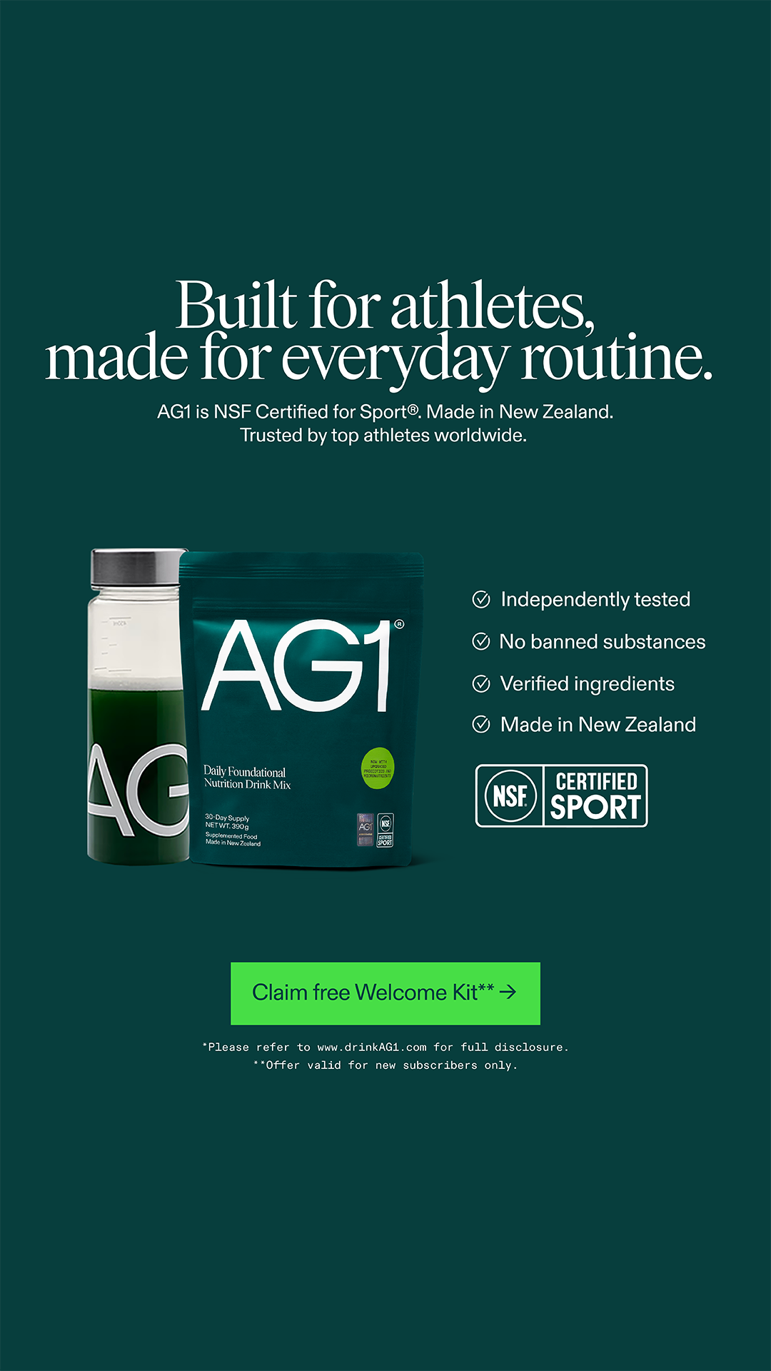 AG1 by Athletic Greens Facebook ad