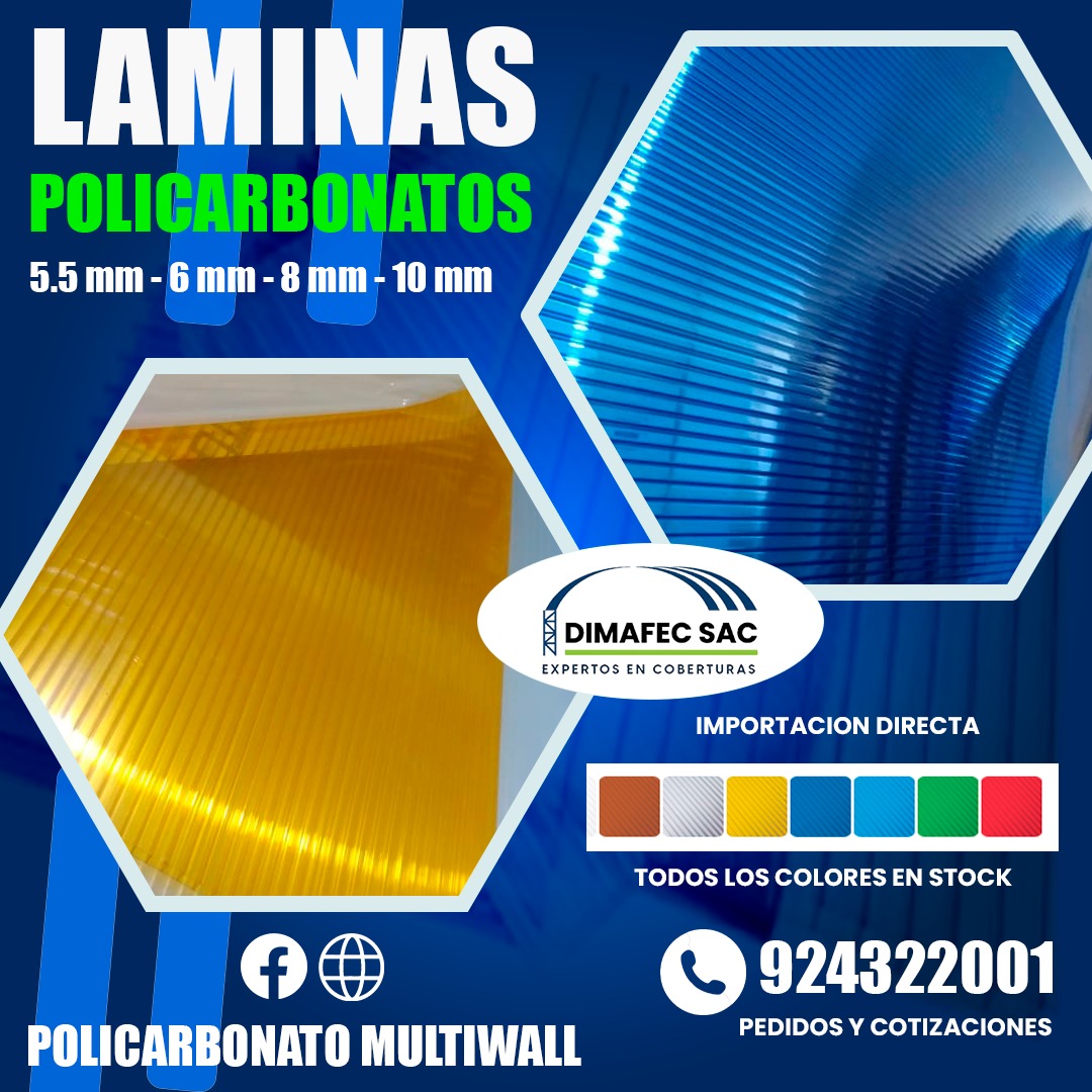 Policarbonato Multiwall Perú Facebook ad: Contamos con material de policarbonato de alta calidad…