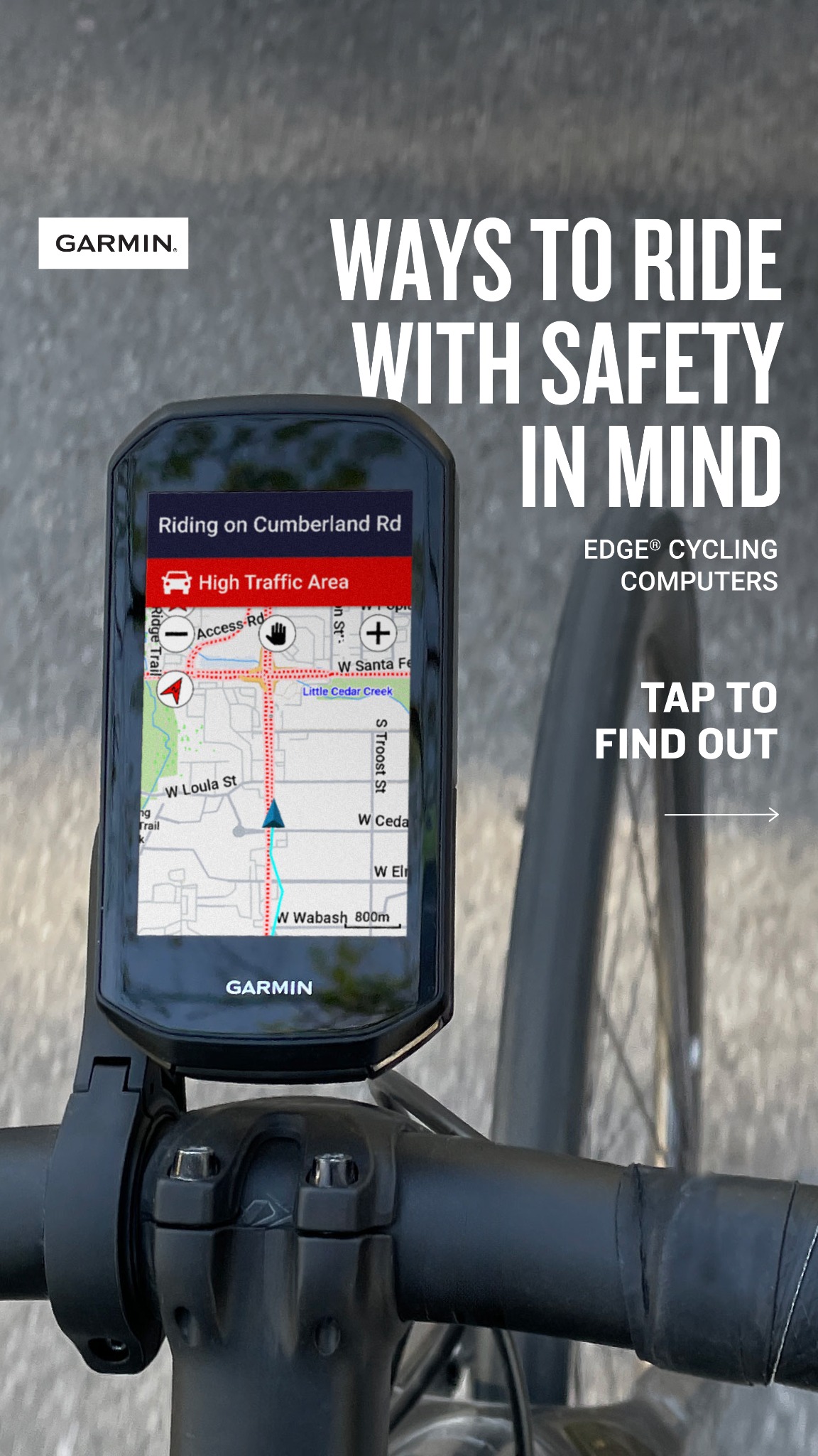 Garmin Cycling Facebook ad