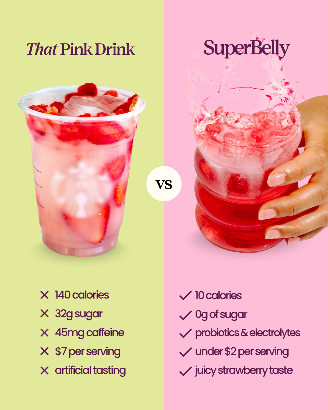 Blume Facebook ad: That Pink Drink Got a Glow Up