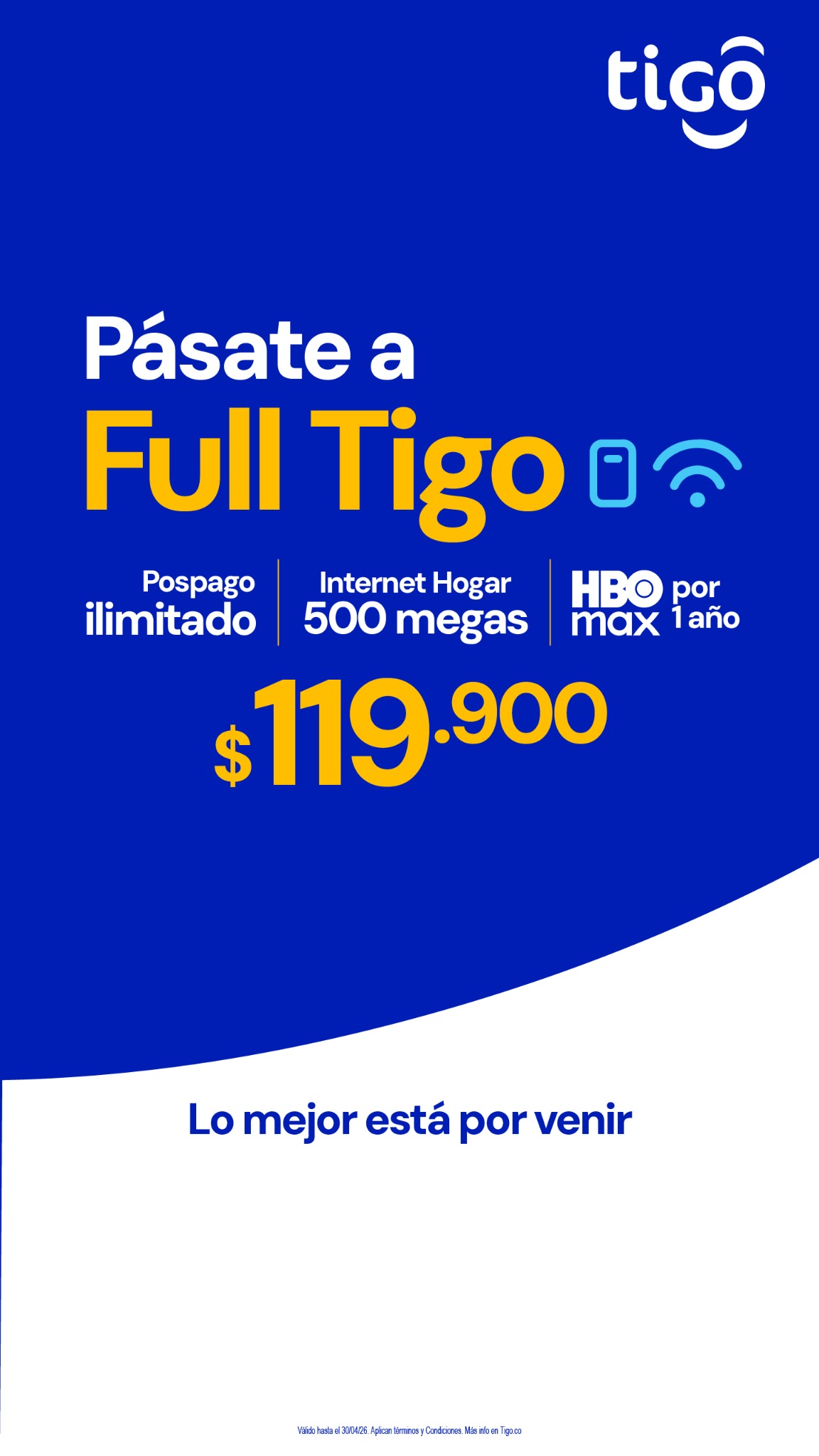 Tigo Colombia Facebook ad
