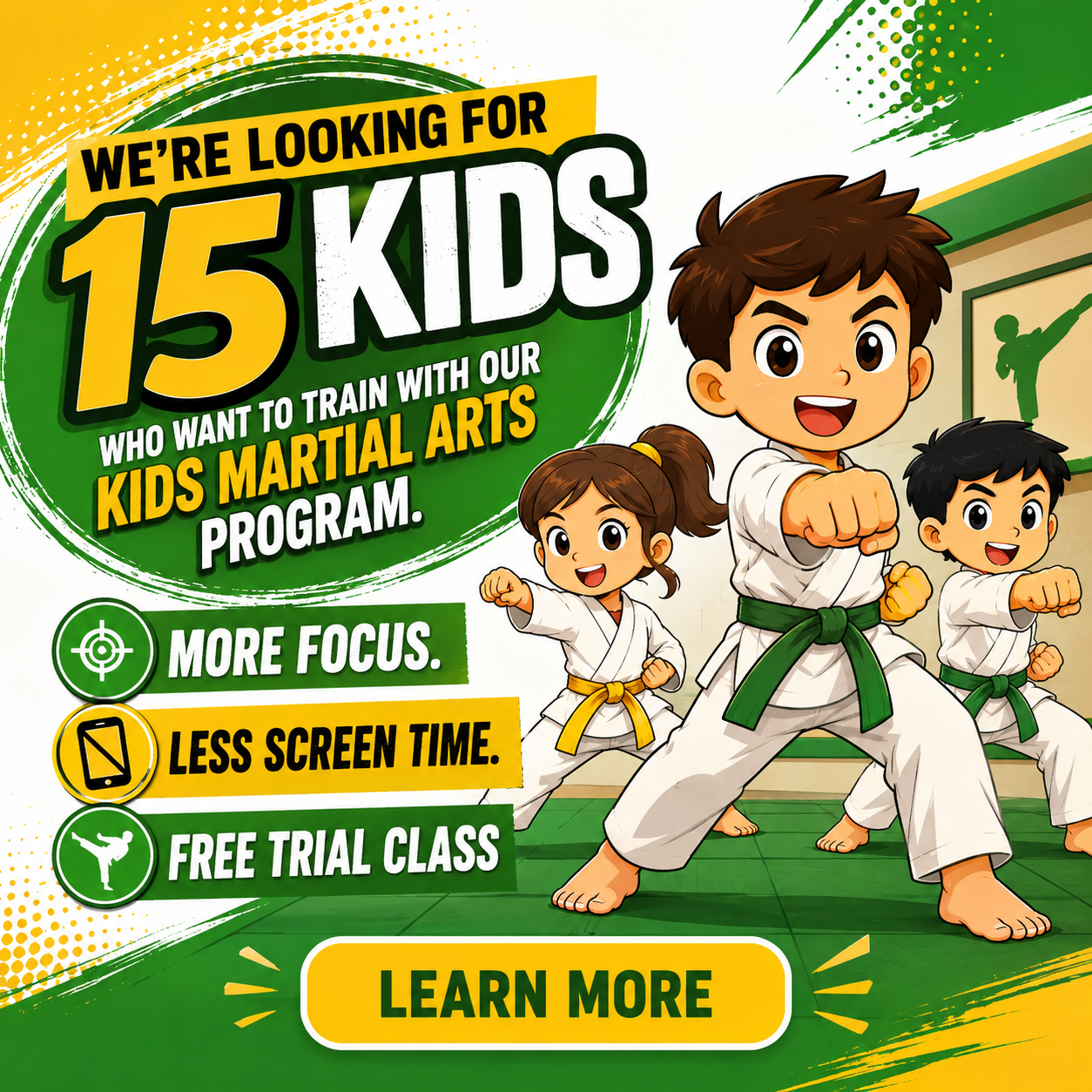 Premier Martial Arts Facebook ad