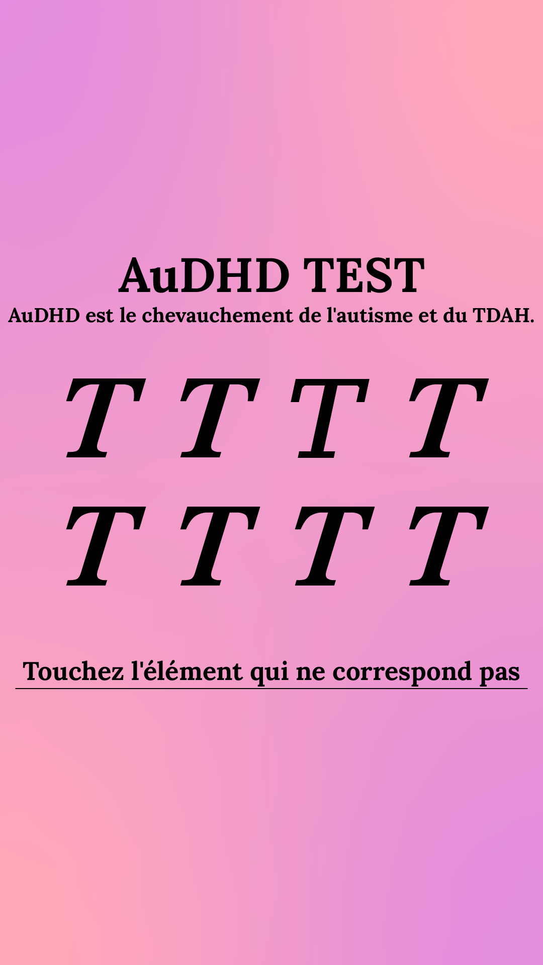 International IQ test Facebook ad