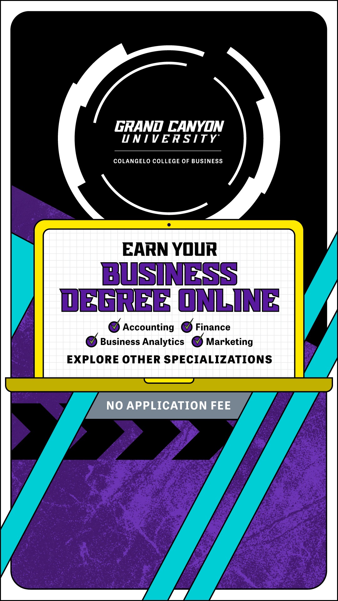 Grand Canyon University Facebook ad