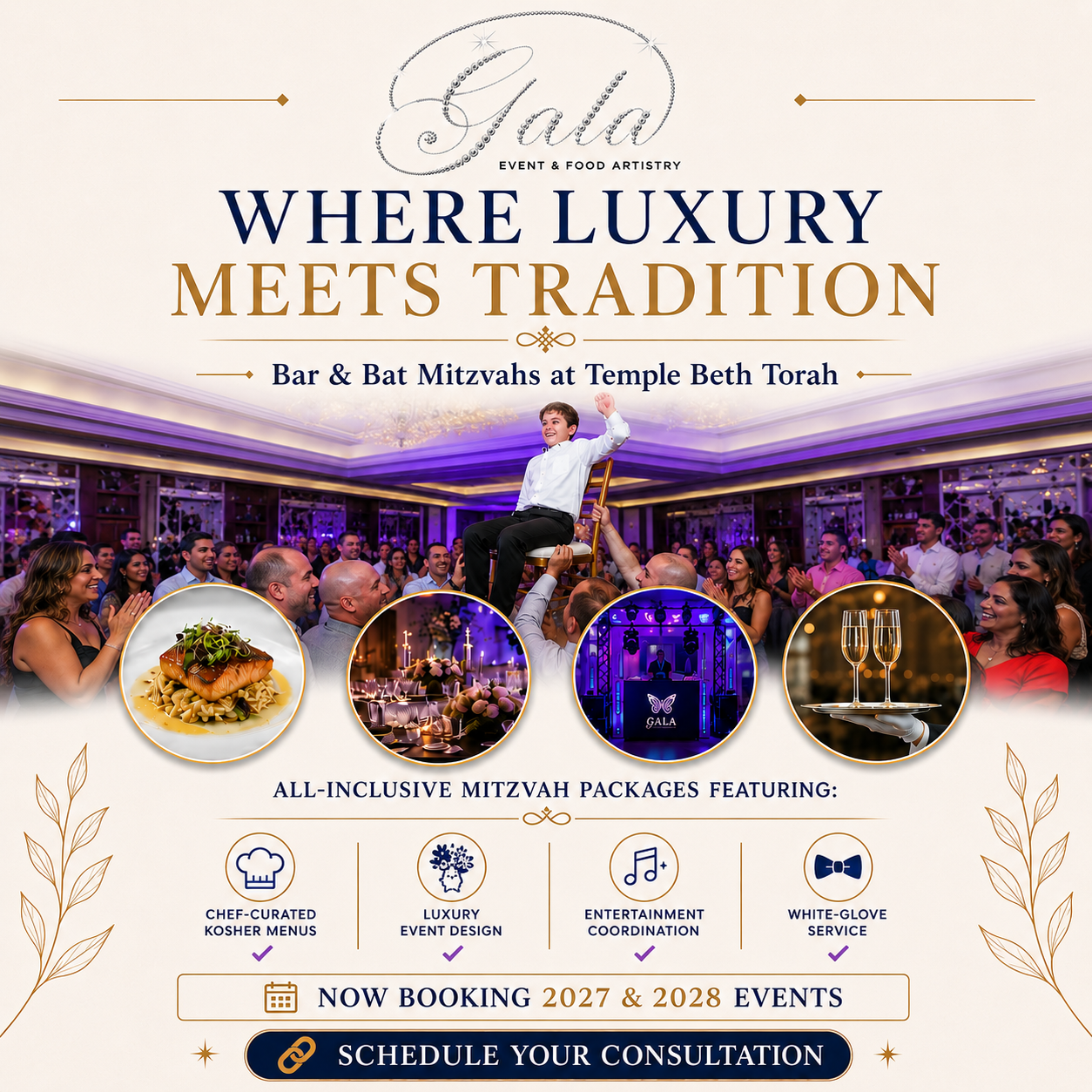 Gala Event & Food Artistry Facebook ad