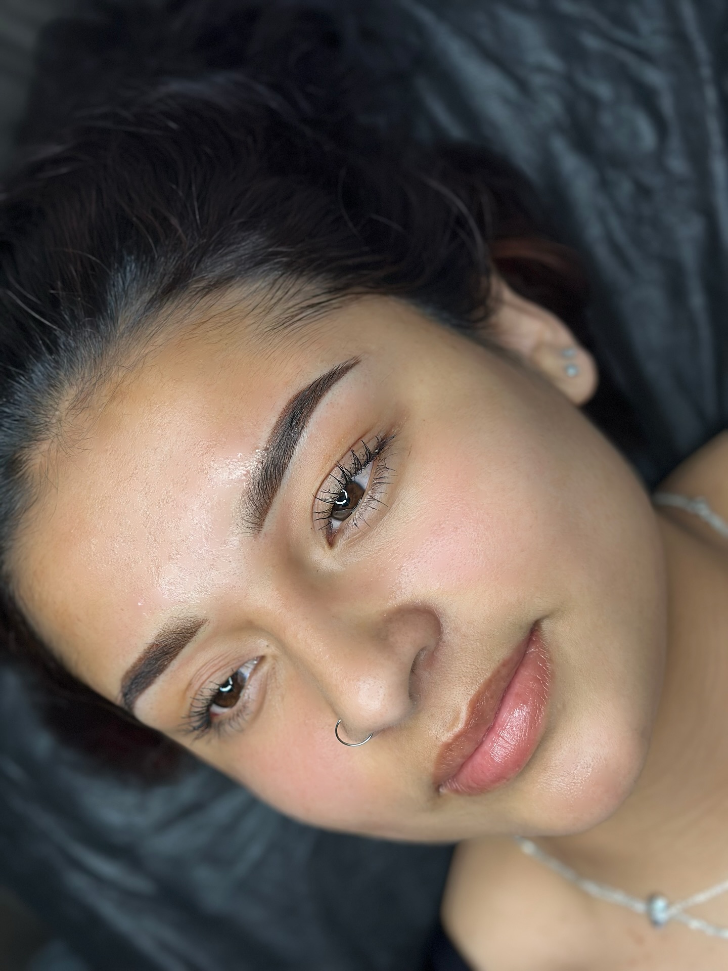 Katrin Beauty Facebook ad: Powder brows after healing color will be lighter