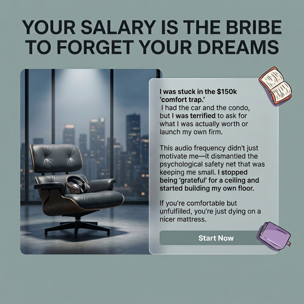 Millionaire Mindset Facebook ad: Stop Chasing Money. Attract It