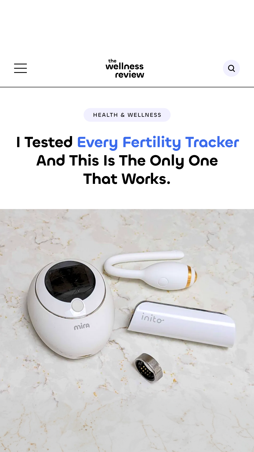 The Wellness Review Facebook ad