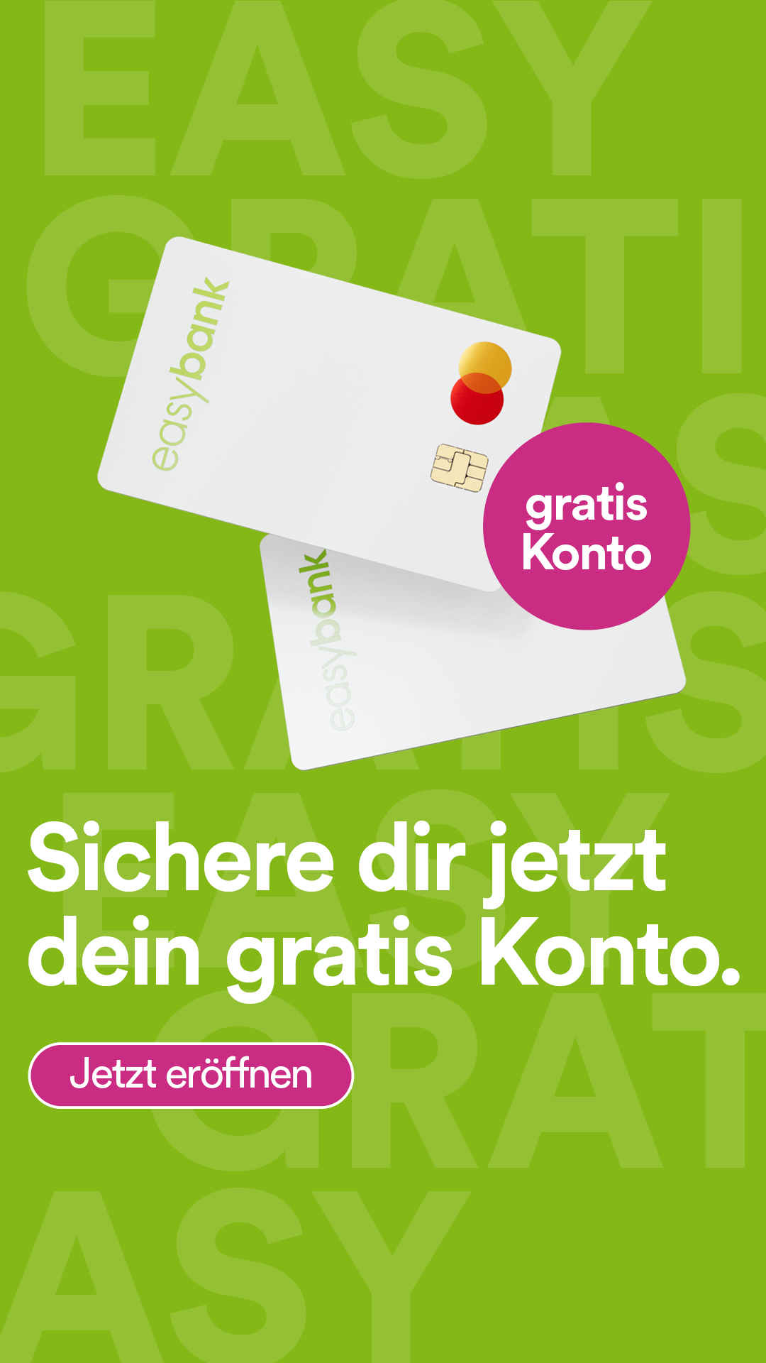 My easybank Facebook ad
