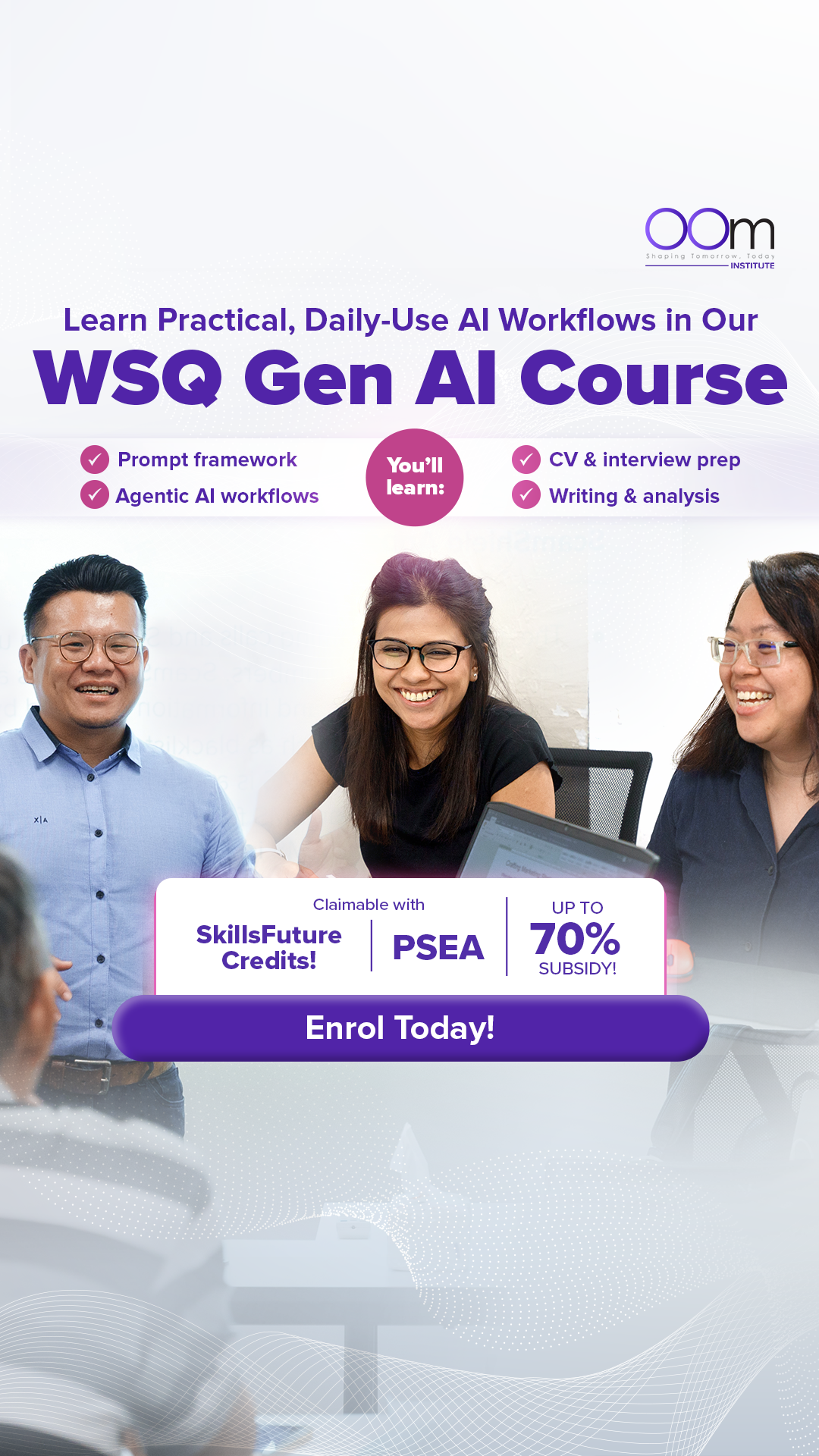 OOm Digital, Tech & AI Institute Facebook ad