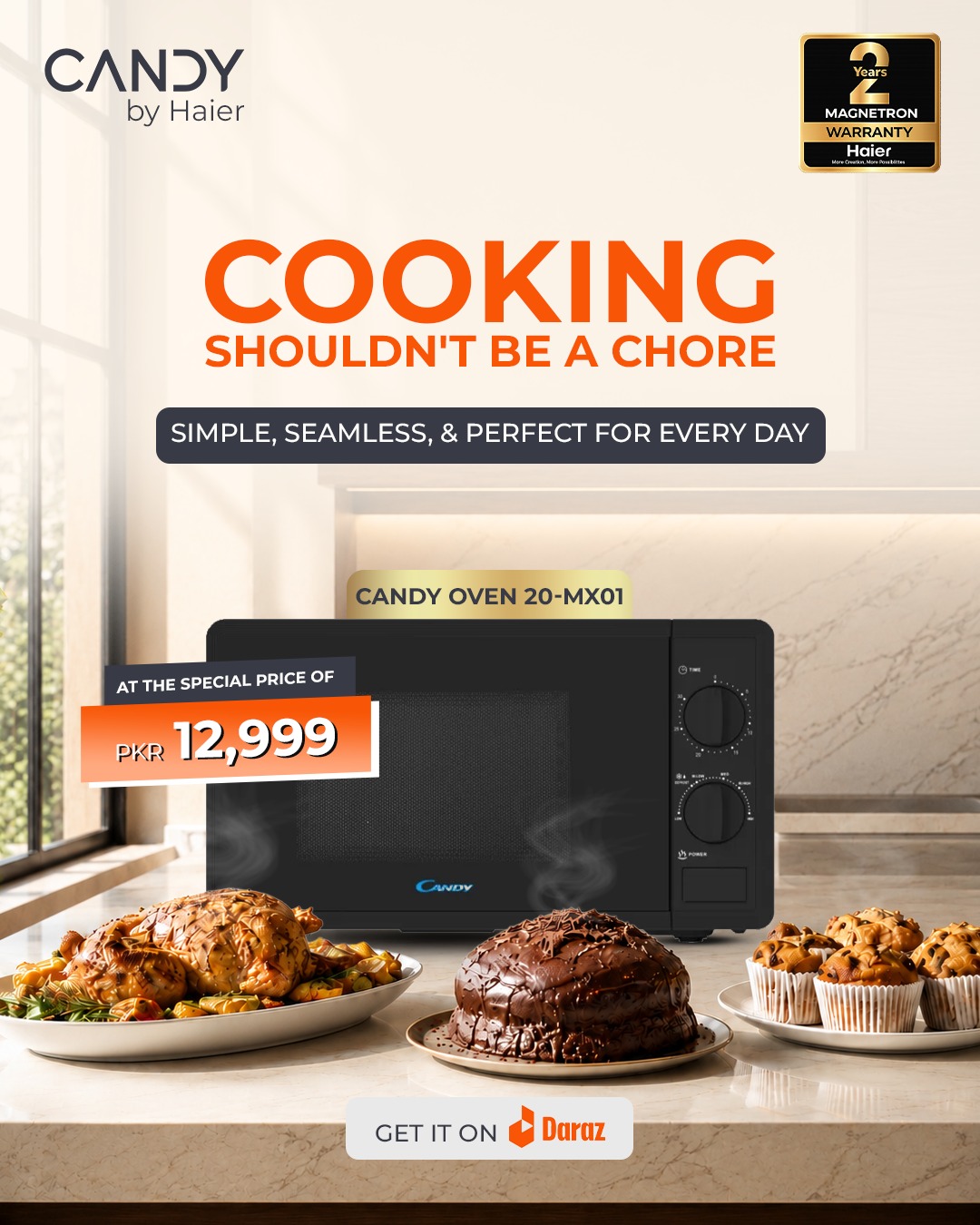 Haier Facebook ad: Cooking shouldn’t feel like a chore.