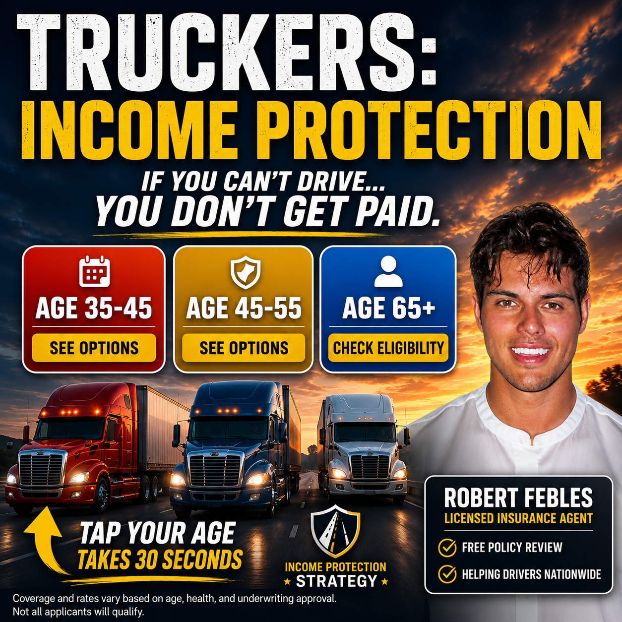 American Trucker Association Facebook ad: Plans Start at $2/Day