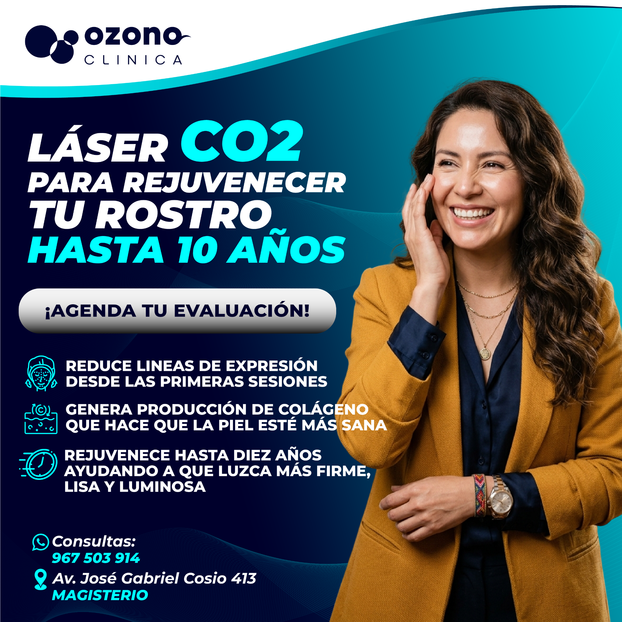 Ozonolaser Facebook ad: NO ES CUIDADO… ES REGENERACIÓN.