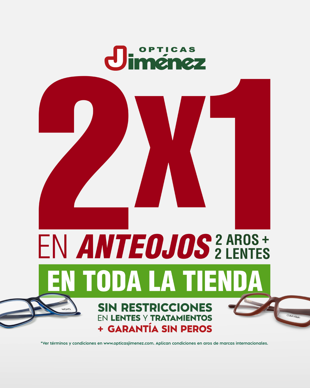 Opticas Jimenez CR Facebook ad: Agendá tu exámen de la vista gratis
