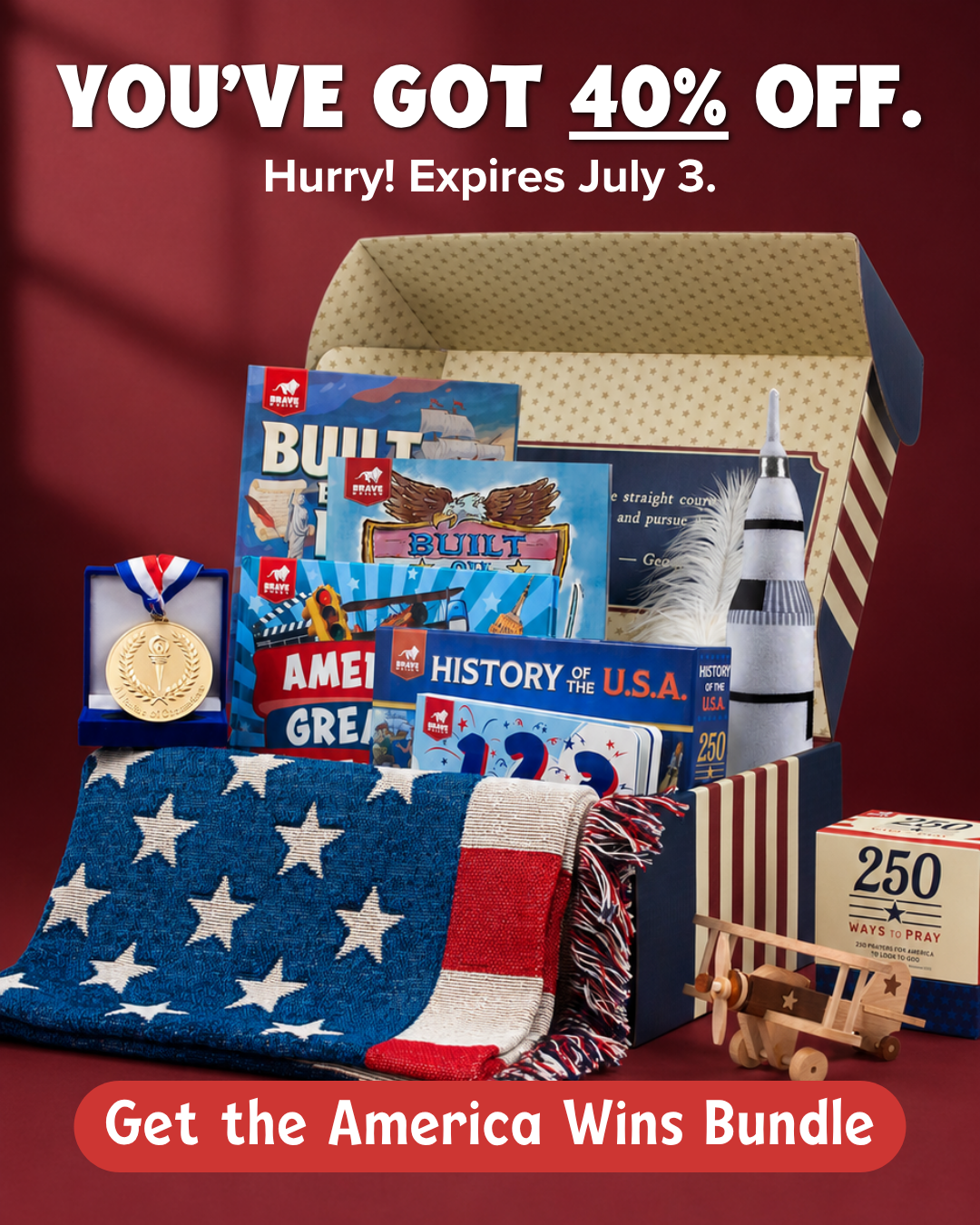 BRAVE Books Facebook ad
