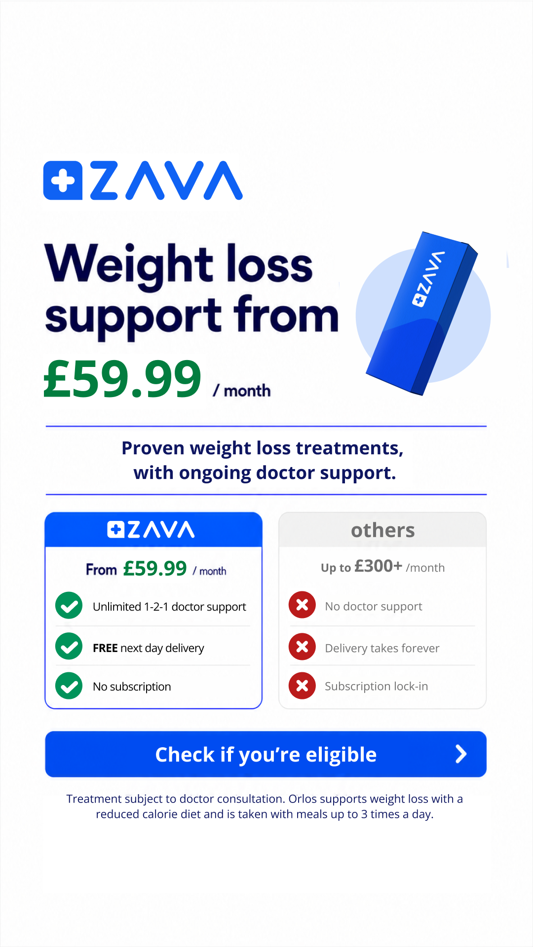 ZAVA UK Facebook ad