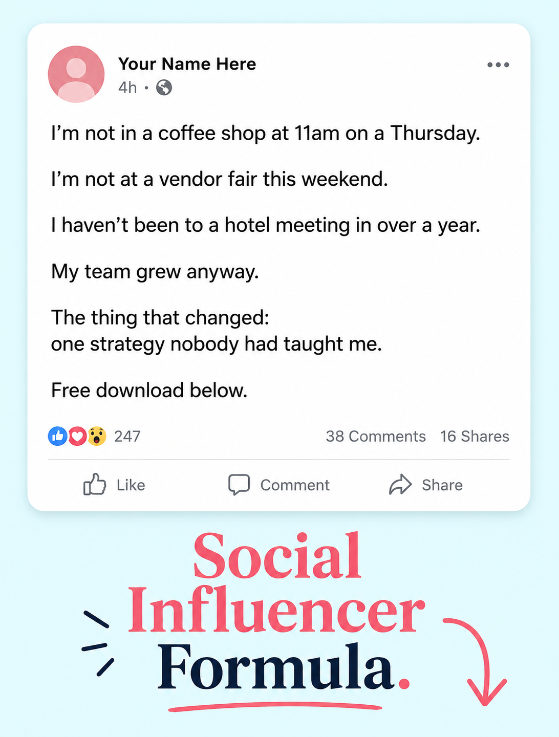 Beach Boss Influencers Facebook ad