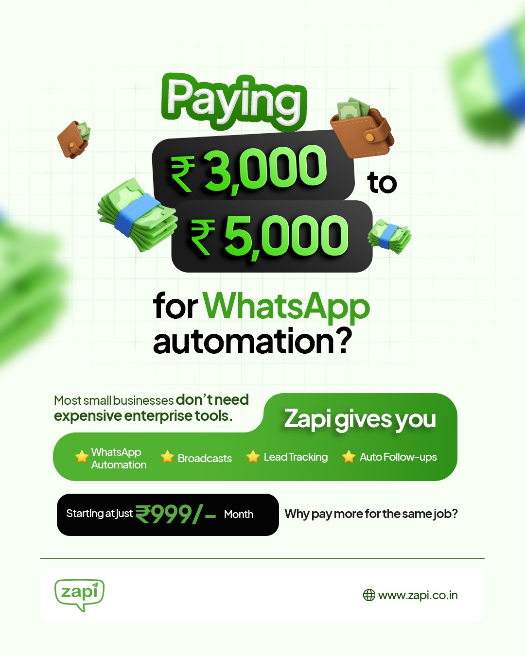 ZAPI Facebook ad: Chat with us