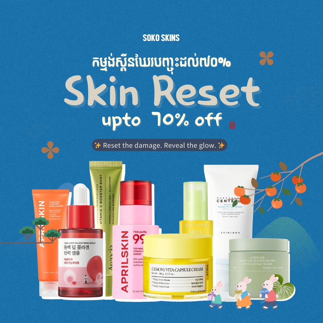 Sokoskins_Official Facebook ad: Time to give your skin the reset it…