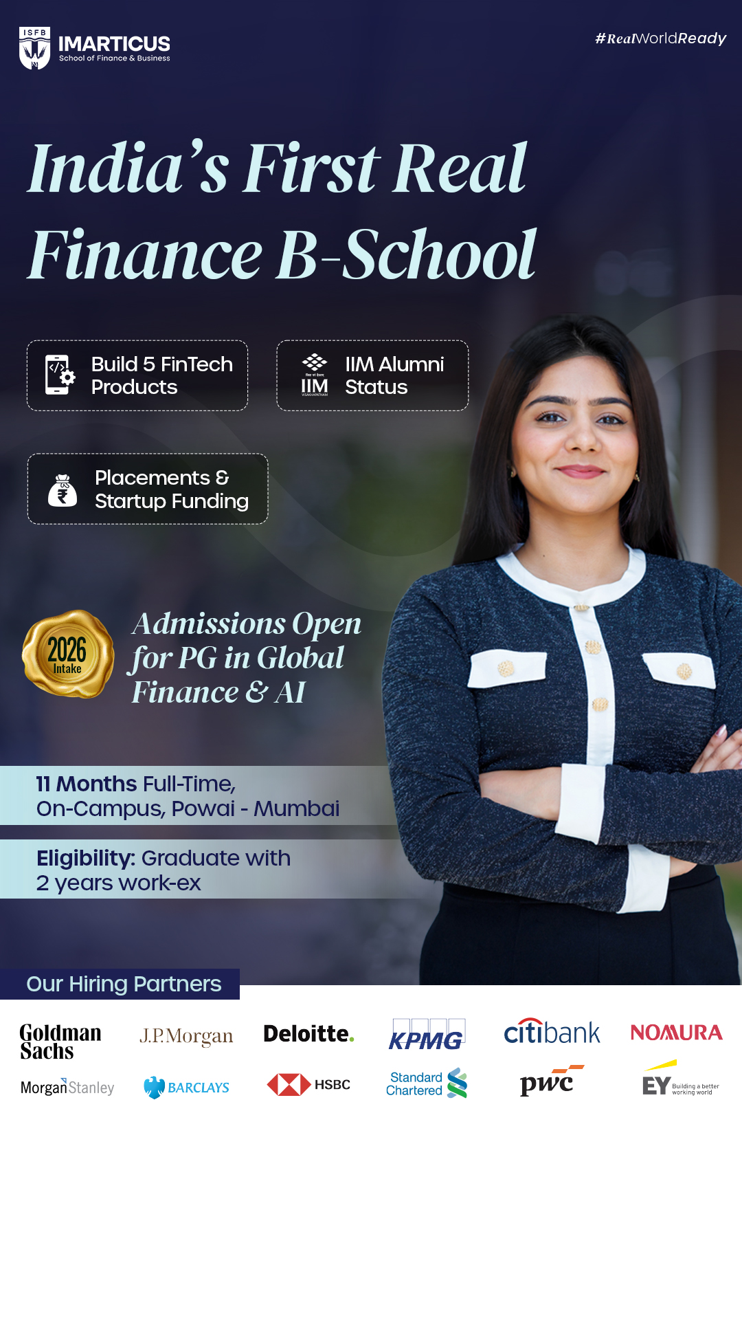 Imarticus School of Finance & Business Facebook ad