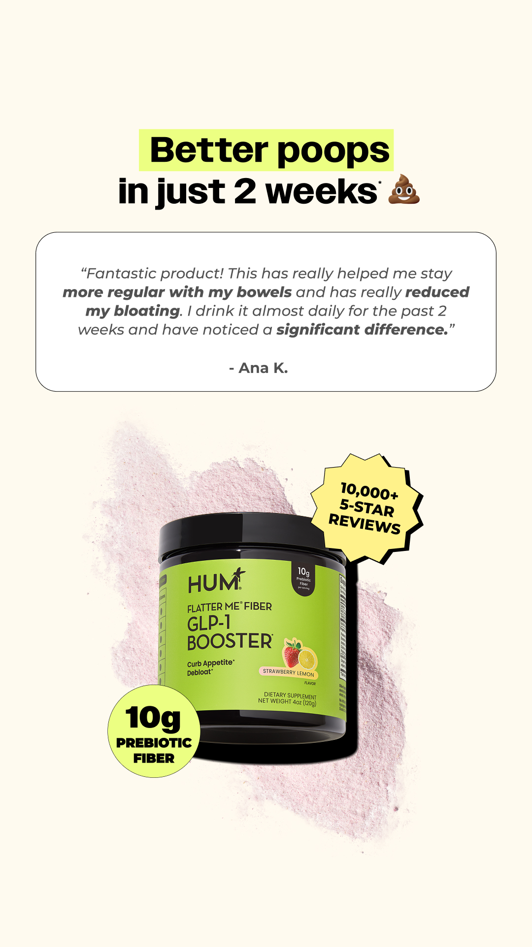 HUM Nutrition Facebook ad