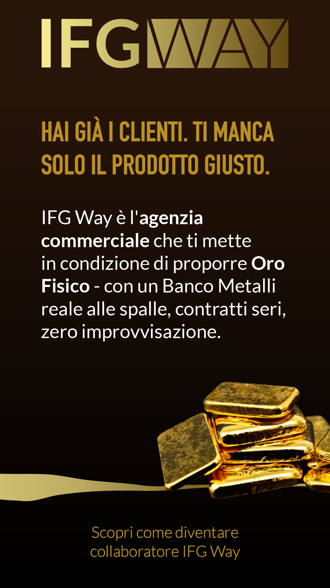 IFG Way Facebook ad: Hai la rete, ti manca il prodotto?