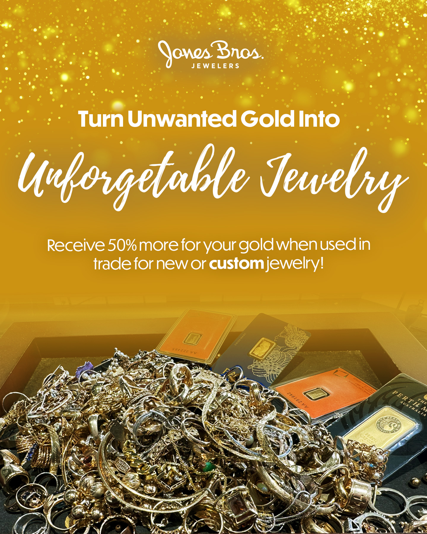Jones Bros Jewelers Facebook ad from May 2, 2026