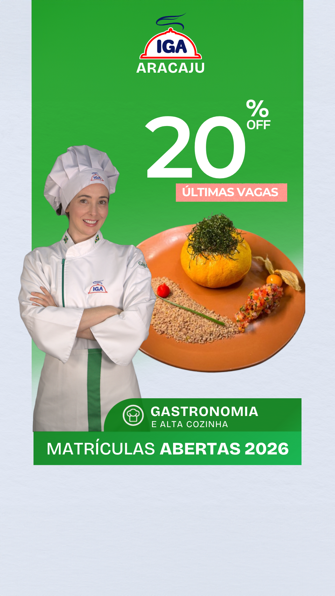 IGA Brasil - Escola de Cozinha Facebook ad from Mar 24, 2026