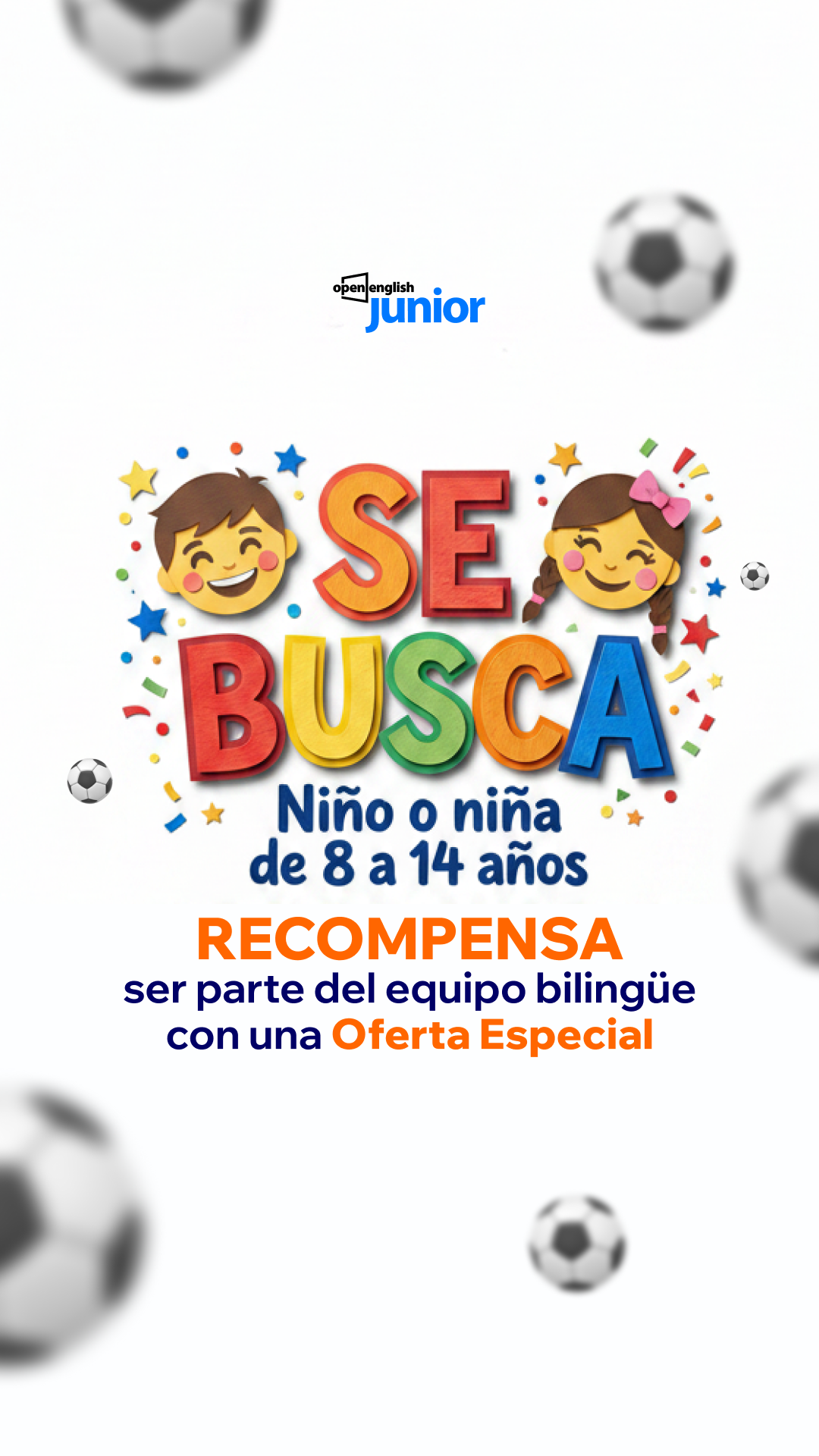 Open English Junior Facebook ad