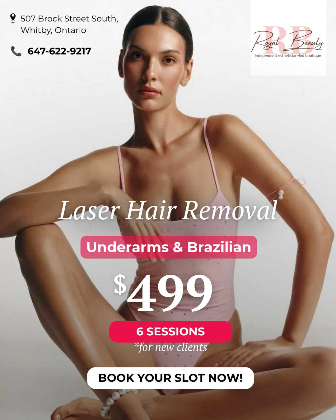 Royal Beauty Laser & Aesthetics Facebook ad from Jun 26, 2026
