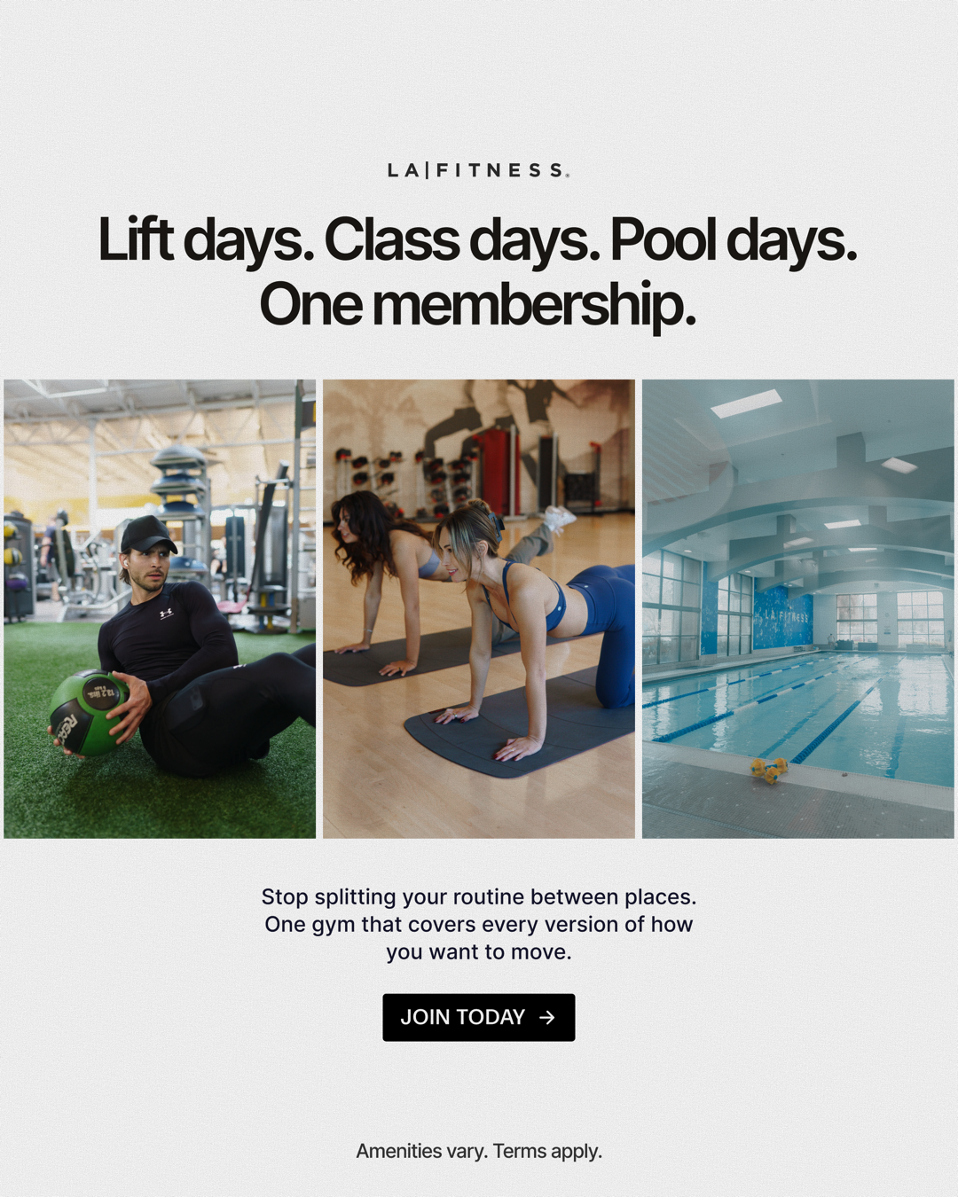 LA Fitness Facebook ad