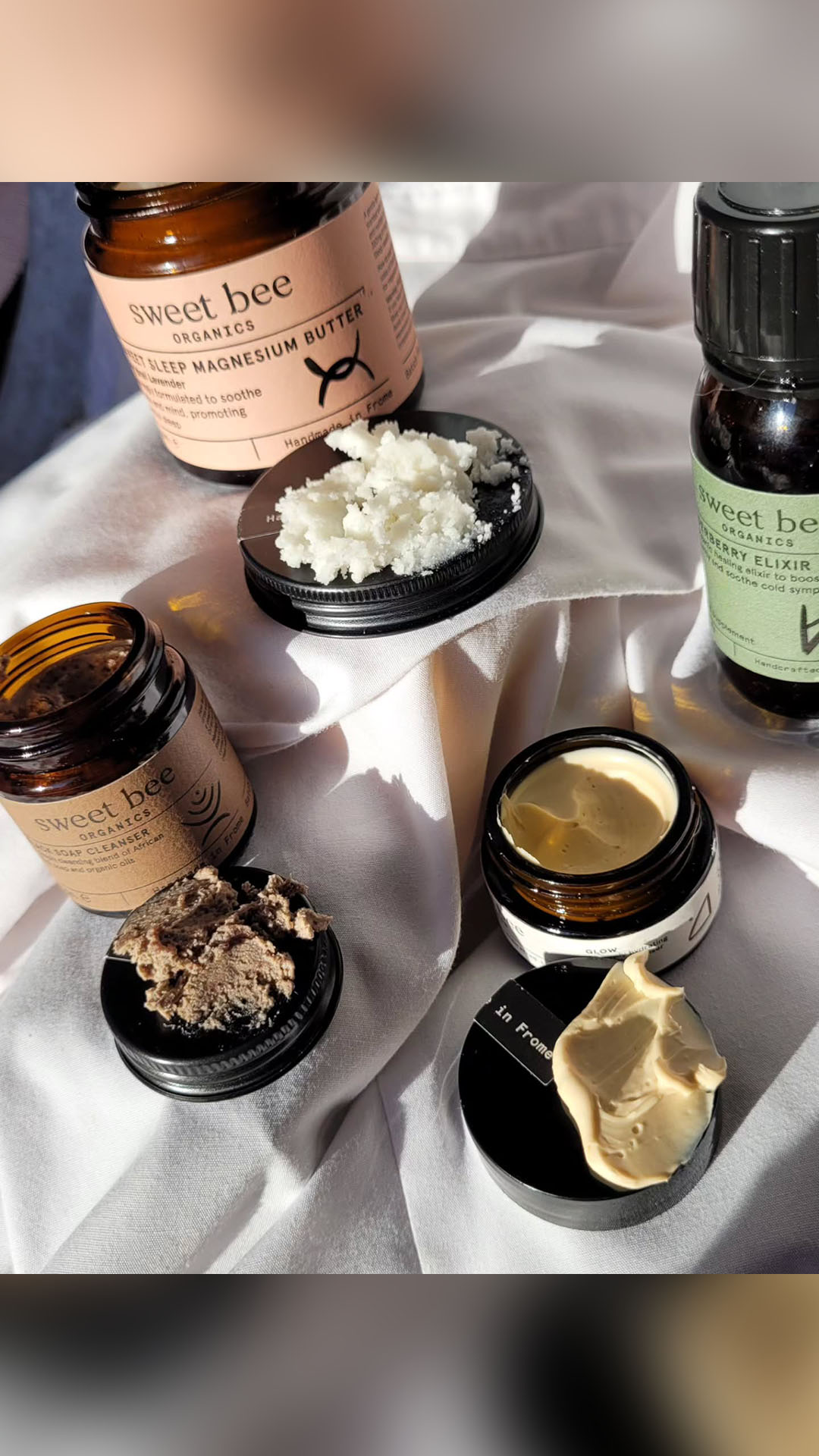 Sweet Bee Organics Facebook ad