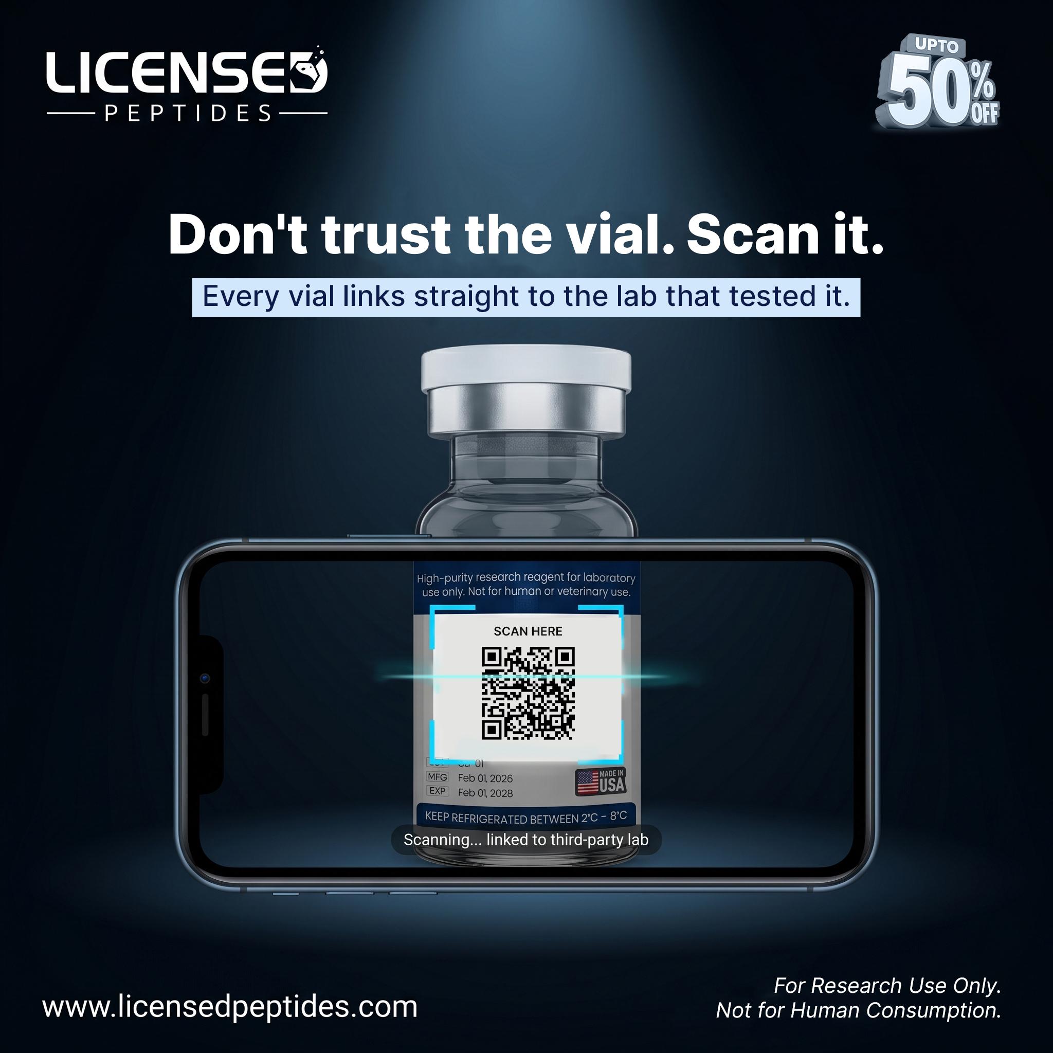 Licensed Peptides Facebook ad