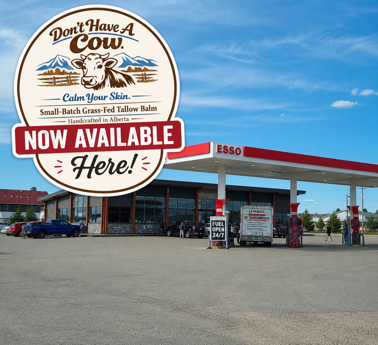 Don't Have A Cow Facebook ad: BIG NEWS, WHITECOURT