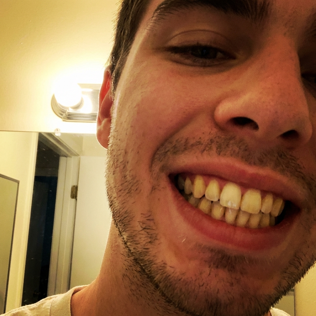 Chris Hill Facebook ad: Read this if you have yellow teeth
